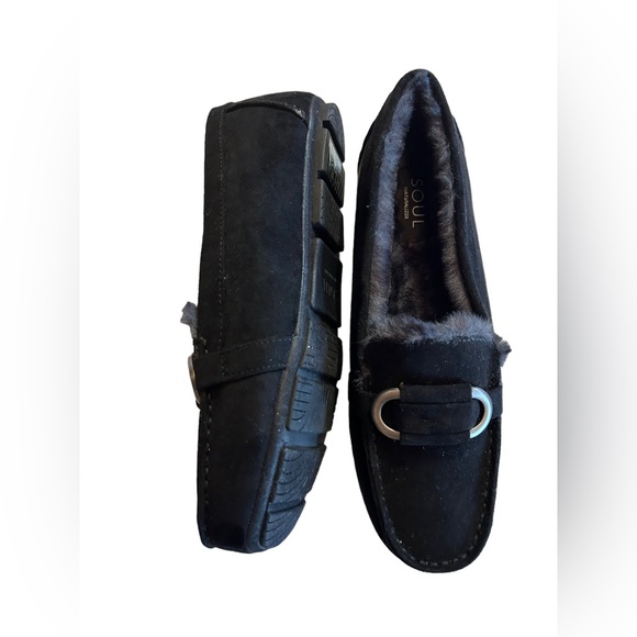 SOUL Naturalizer Women's black Swiftly slip on Loafers w silver hardware size 8W - Picture 12 of 12